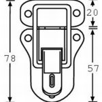 Adam Hall Padlocking Catch - Image 2