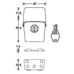 Adam Hall Spacer to lift latch over extrusion - Image 2