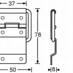 Adam Hall Large Strut Hinge - Image 2