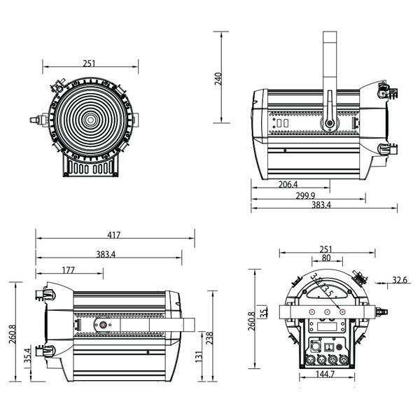 Showtec Performer 2000 LED Fresnel - Image 5