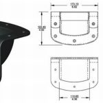 Adam Hall Top edge mounting steel bar handle - black - Image 2