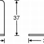 Adam Hall Large corner brace z/p - Image 2