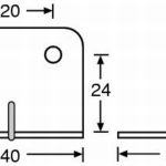 Adam Hall Large corner brace for 35 mm cas angle -z/p - Image 2