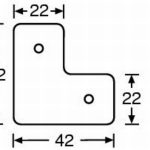 Adam Hall Flat L-bracket for convering location - z/p - Image 2