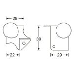 Adam Hall Small combined ball corner - Image 2