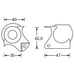 Adam Hall Combined ball corner & brace cranked - Image 2
