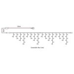 SHOWTEC LED Rubber Icicle Light 144 WW 144LED, connectable - Image 2