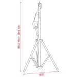 SHOWTEC Followspotstand Wind Up Max 20kg - Image 2