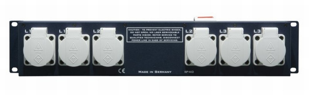Adam Hall 19" 2U Mains Ditribution Unit "Blue Power" - Image 2