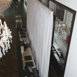 Showtec Drapecurtain Medium Gloss Sati Pleated White - Image 5