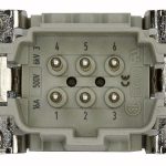 Showtec 6 Pole Insert Male - Image 2