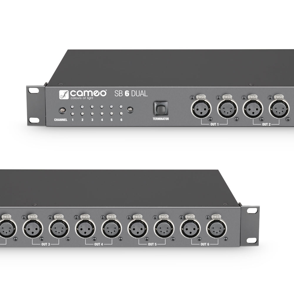 SB 6 DUAL 6-channel DMX splitter / booster (3-pin and 5-pin) - Image 3