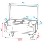 DAP AUDIO  LCA-EVENT3 Case for 6pcs Eventlite 6/3 - Image 5