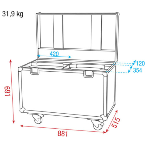 DAP AUDIO  LCA-INF1  Premium Line case for 2pcs iS-100 - Image 5