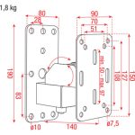DAP Audio Compact speaker wallbracket - Image 3
