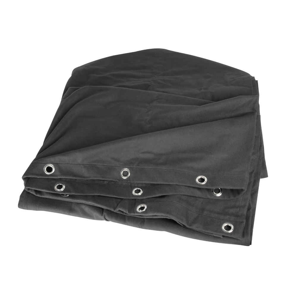 Adam Hall 0152 X 63 - Blackout cloth B1 with nickel plated Grommets hemmed 6 x 3 m - Image 4