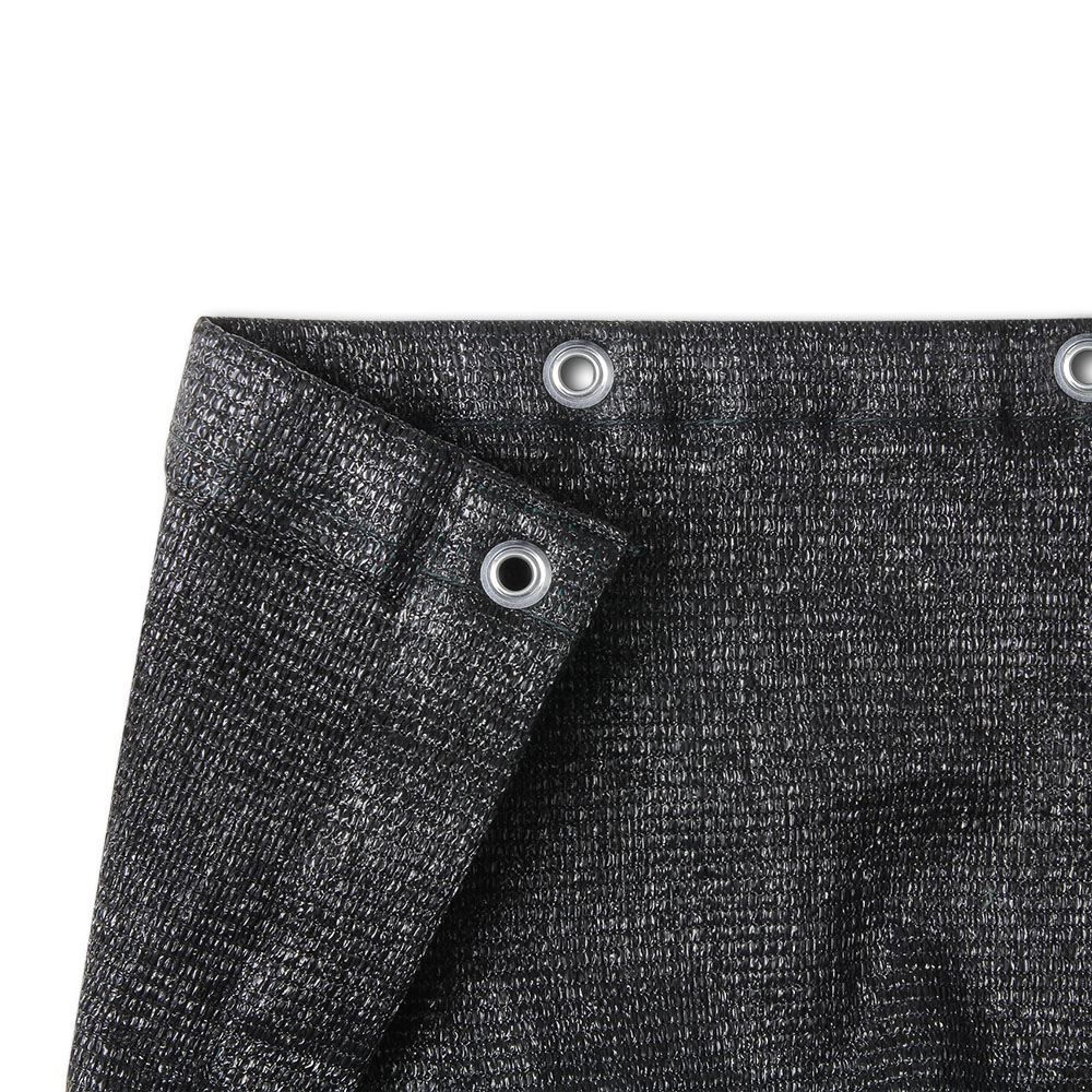 Adam Hall 0155 X 34 B - Gauze, material 100 3x4m with eyelets, black - Image 2