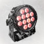 Cameo NEW Outdoor FLAT PRO PAR CAN 12 IP65 - 12 x 10 W FLAT LED Outdoor RGBWA PAR light in black housing - Image 4