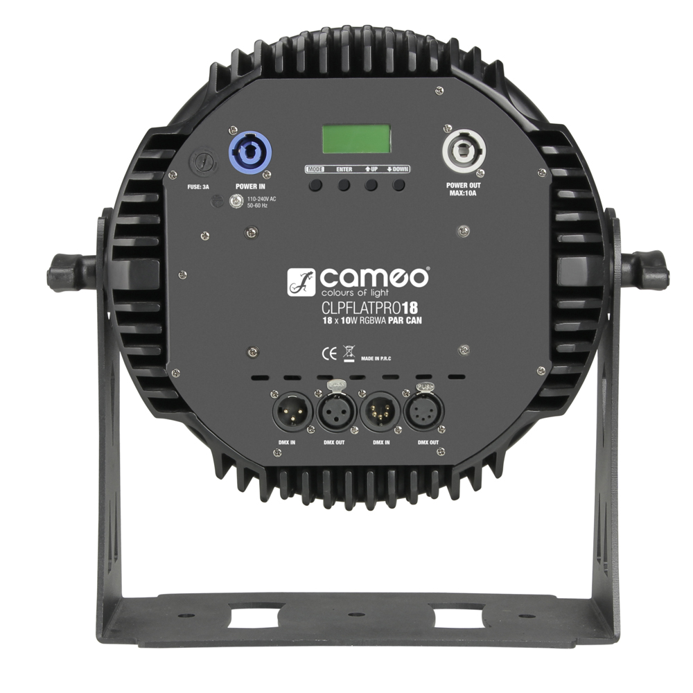 Cameo NEW FLAT PRO PAR CAN 18 - 18 x 10 W FLAT LED RGBWA PAR light in black housing - Image 4