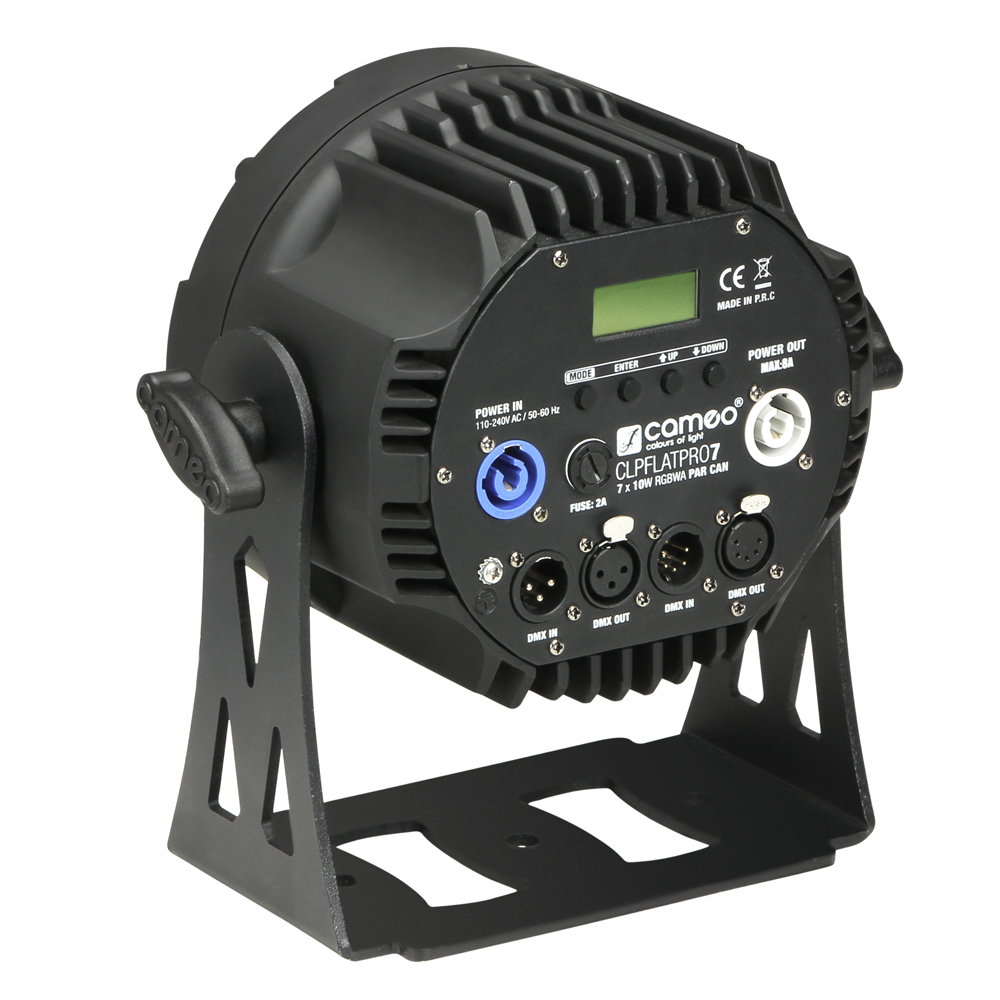 Cameo NEW FLAT PRO PAR CAN 7 - 7 x 10 W FLAT LED RGBWA PAR light in black housing - Image 3