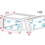 DAP Audio 19" Rackcase 2U - Image 2
