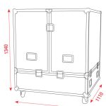 DAP Audio Mirrorball Case 100 cm - Image 4
