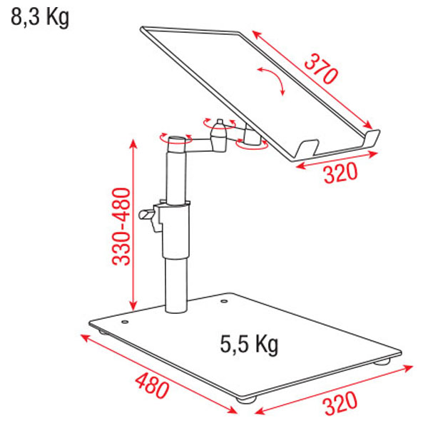 DAP Audio DJ Player stand - Image 3