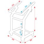 DAP AUDIO 19" Rack metal with adjustable toploading - Image 4