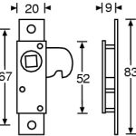 Adam Hall Square Hole Turnlock - Image 2