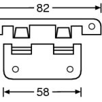 Adam Hall Heavy Duty Hinge - Image 2