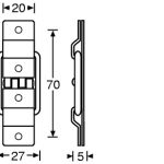 Adam Hall Medium Strut Hinge - Image 2