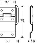 Adam Hall Large Strut Hinge - Image 2