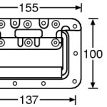 Adam Hall Rec. Sprung Handle - Image 2