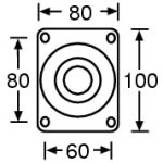 Adam Hall Swivel Castor - Image 2