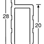 Adam Hall Aluminium "h" Section - Image 2