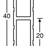 Adam Hall Aluminium "H" Section - Image 2