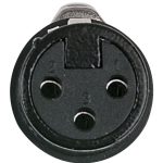 DAP Audio XLR 3pole X-type Female black Black endcap - Image 2