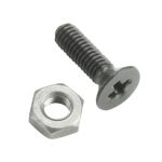Adam Hall Bag of 100 Phillips-head Screw M3 x 10 black with Nut for XLR Sockets - Image 2