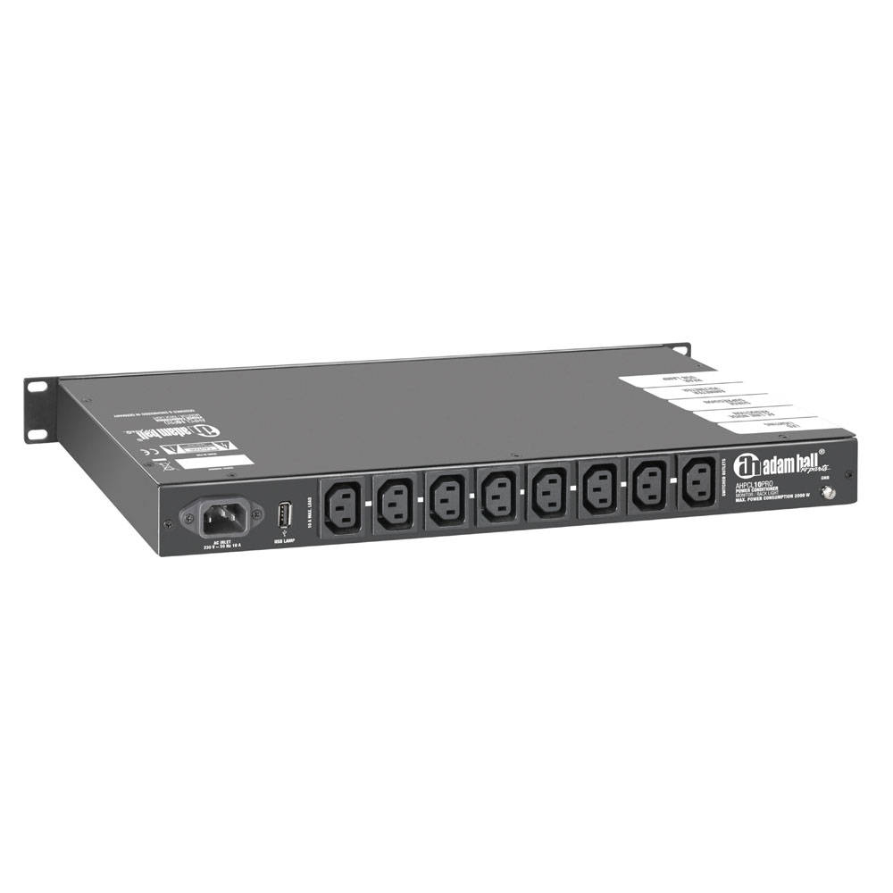 Adam Hall Power Conditioner with voltmeter and ammeter and rack lighting - Image 3
